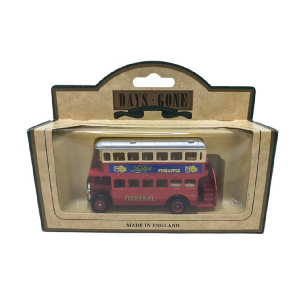 Lledo Days Gone Collectable 1932 AEC Regent Double Decker Bus Libby's Pineapple